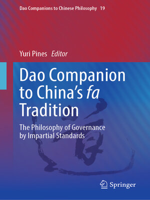 cover image of Dao Companion to China's fa Tradition